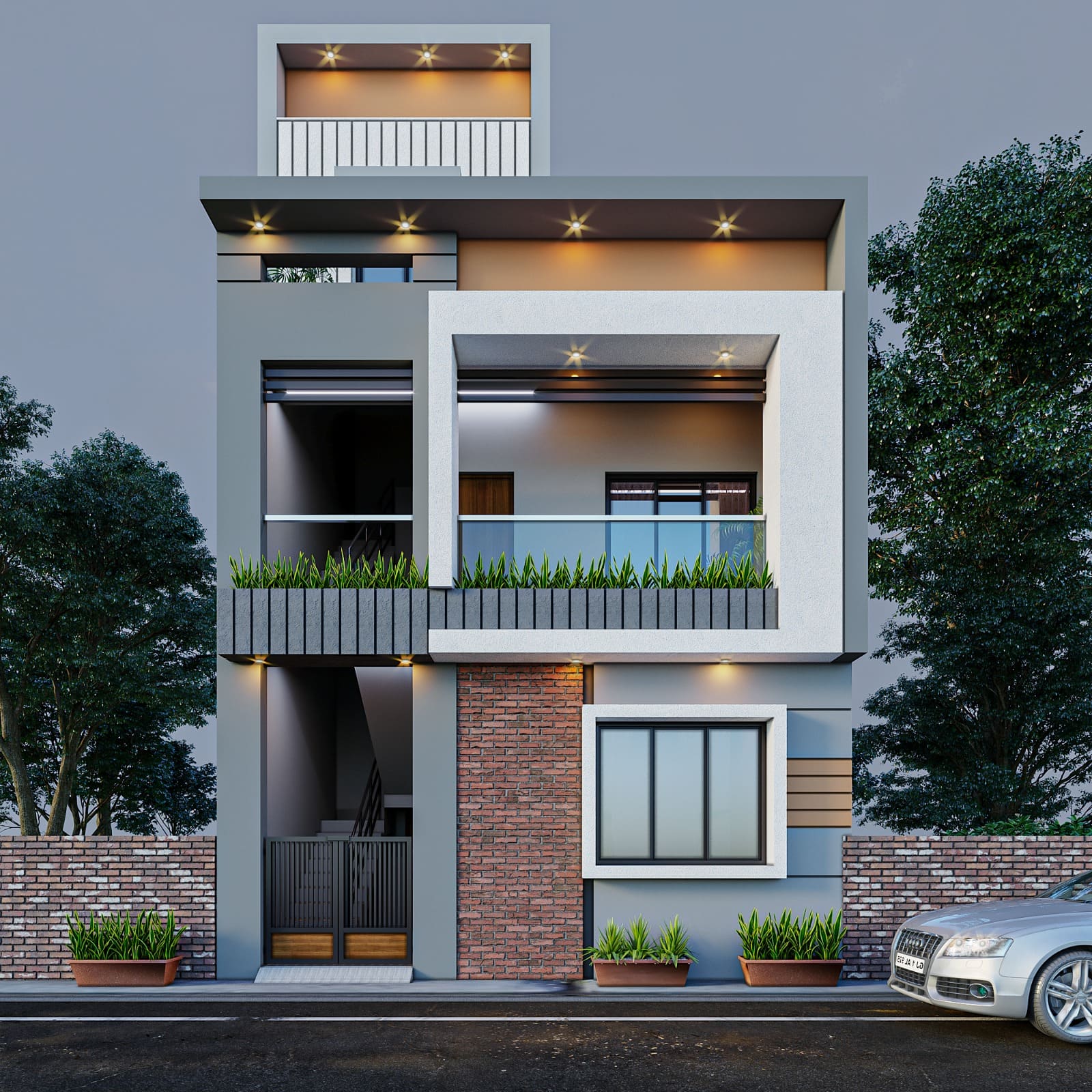 West Facing House Elevation